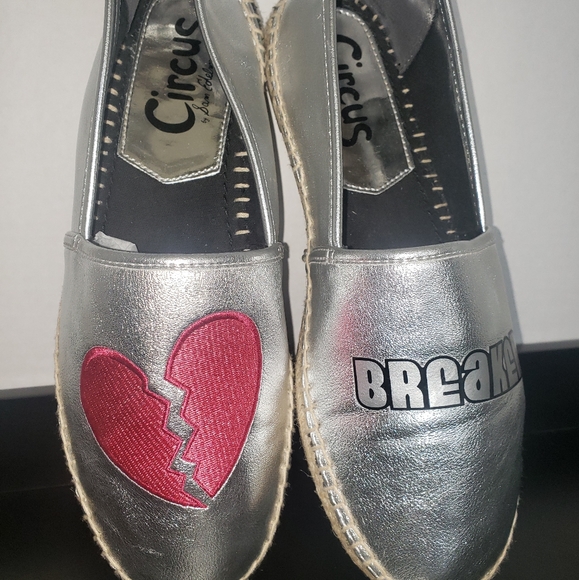 Silver CIRCUS BY SAM EDELMHeartbreaker espadrilles - Picture 4 of 8